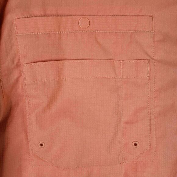 Columbia Shirt Mens PFG Omni-Shade SS Button Down Medium M Orange - Picture 5 of 12